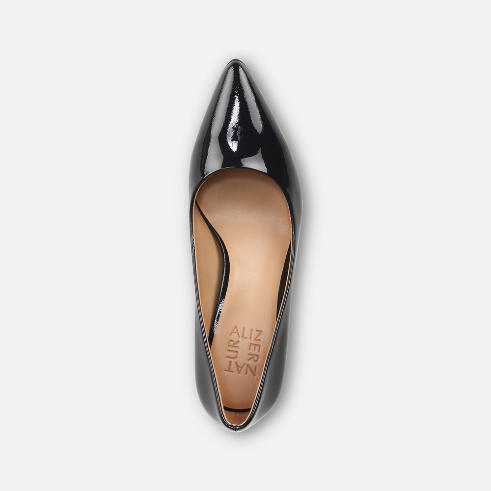 Everly cap clearance toe pump