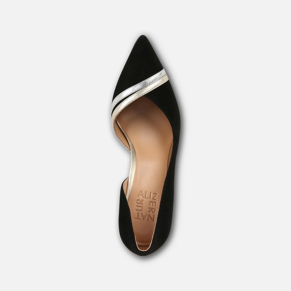 Naturalizer betty suede and clearance leather pumps