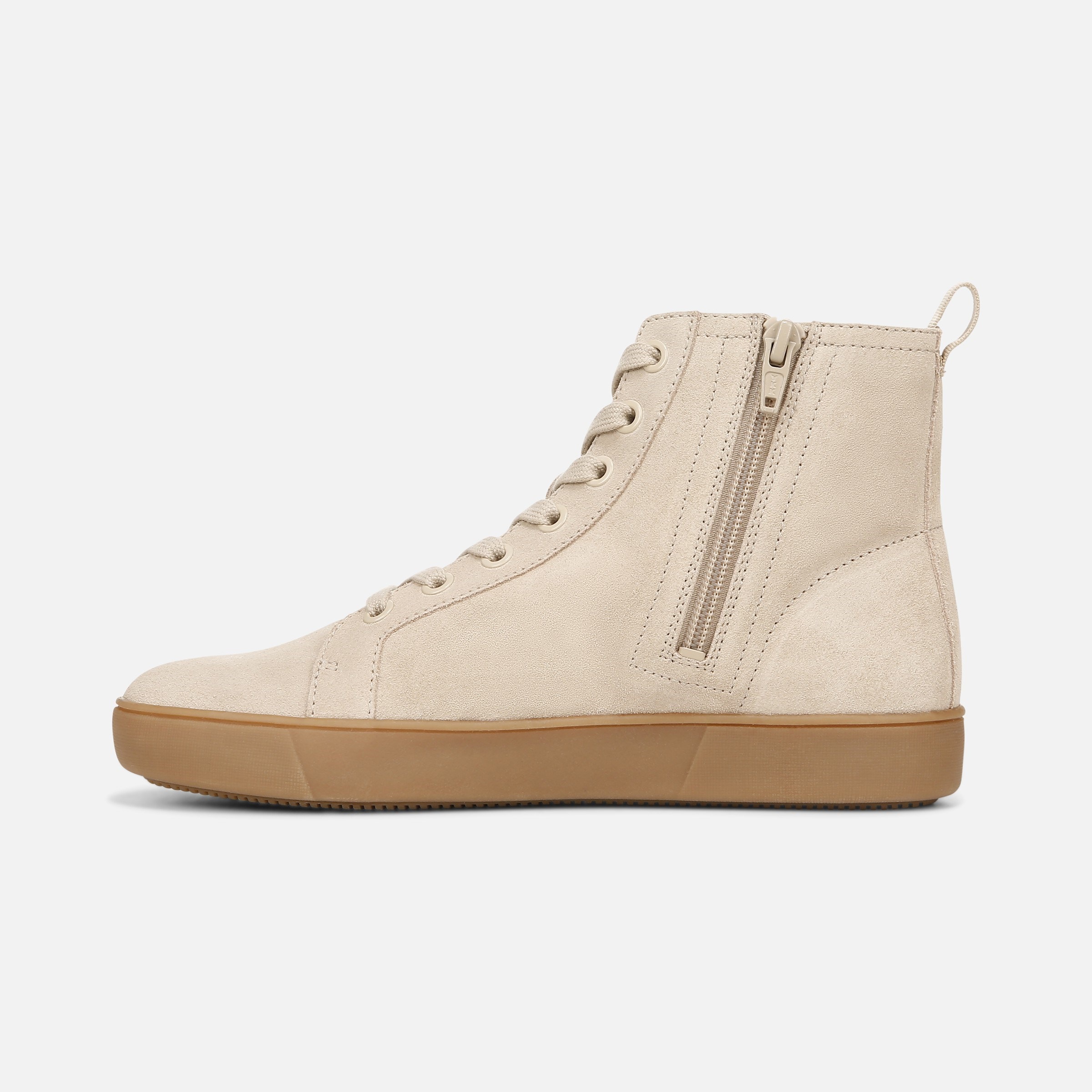 Womens tan high sale top sneakers