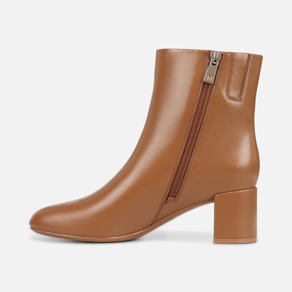 Brown ankle hotsell boots with heel