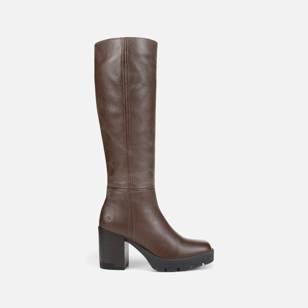 Knee high shop chocolate brown boots