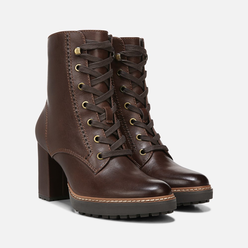 Naturalizer boots brown sale