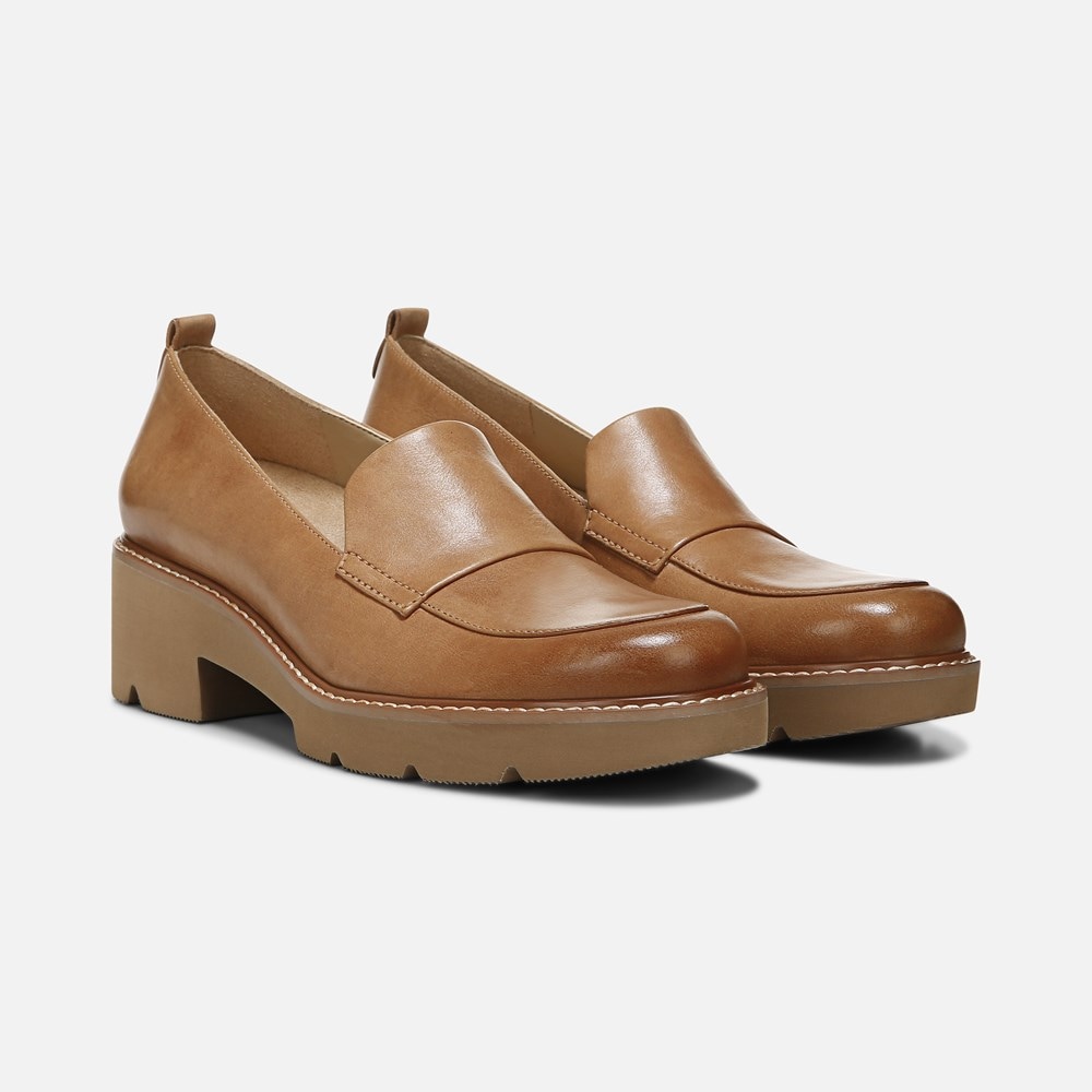 Leather platform penny loafers Women, Simons