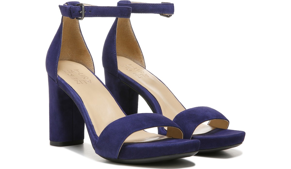 comfortable navy blue evening shoes